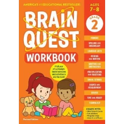 Brain Quest 2nd Grade Workbook Math, Language Arts, and Science Activities