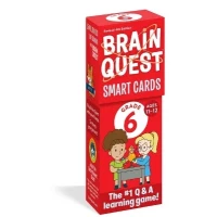 Brain Quest 6th Grade Smart Cards Revised 4th Edition: Educational Flash Cards for 6th Grade Students Covering Math, Science, Language Arts, & Social Studies