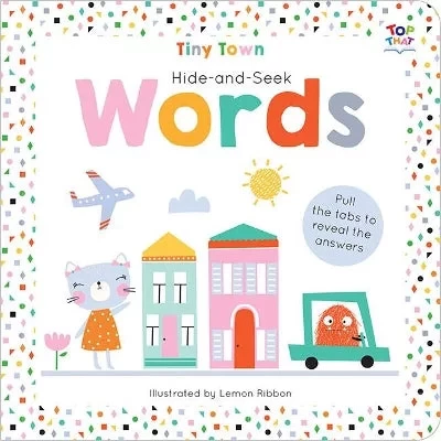 Tiny Town Hide And Seek Words Book, Interactive Word Search, For Kids, Paperback - Image 2