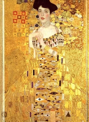 Gustav Klimt Adele Bloch Bauer Foiled Journal, Hardcover, Art Lovers Gift, 192 Pages - Image 2