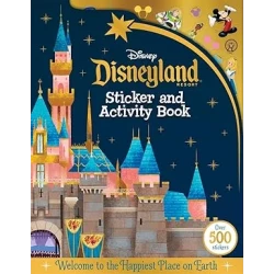 Disneyland Parks Activity Book Sticker Book for Kids, Reusable Stickers, Fun Games