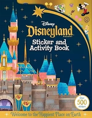 Disneyland Parks Activity Book Sticker Book for Kids, Reusable Stickers, Fun Games Disneyland Parks Activity Book Sticker Book for Kids, Reusable Stickers, Fun Games