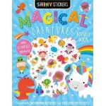 Magical Creatures Sticker Book Shiny Stickers for Kids Fantasy Decorating