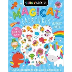 Magical Creatures Sticker Book Shiny Stickers for Kids Fantasy Decorating