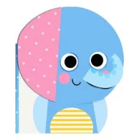 Baby's Soft Buddy Elephant Interactive Book with Plush Toy for Sensory Development, Reading & Playtime Fun. Features Soft Textures, Encourages Learning for Infants 0-36 Months