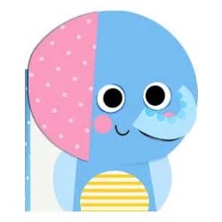 Baby's Soft Buddy Elephant Interactive Book with Plush Toy for Sensory Development, Reading & Playtime Fun. Features Soft Textures, Encourages Learning for Infants 0-36 Months