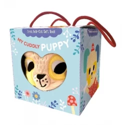 Soft Book for Babies Puppy Fold Out Cloth Book Interactive Early Learning Toy
