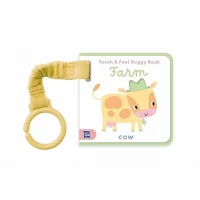 Buggy Book Farm Touch and Feel Book for Babies and Toddlers, Interactive Sensory Learning