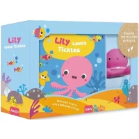 My First Bath Book & Toy: Lily Loves Tickles Waterproof Baby Bath Book with Engaging Story 2+ Months