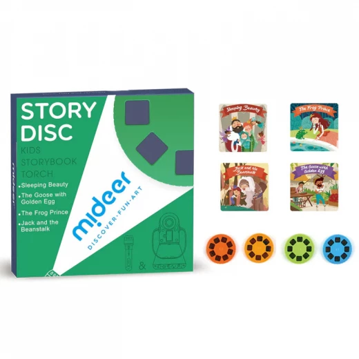 Mideer Story Disc Player for Kids Age 3+ Interactive Educational Toy with 5 Discs and Easy Operation for Preschoolers Mideer Story Disc Player for Kids Age 3+ Interactive Educational Toy with 5 Discs and Easy Operation for Preschoolers