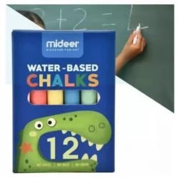 Mideer Multifunctional Palm Oil Chalk Set Dinosaur Age Edition, Includes 4 Chalks, Non Toxic, Suitable for Children 3+ Years Old, Ideal for Creative Play and Educational Activities