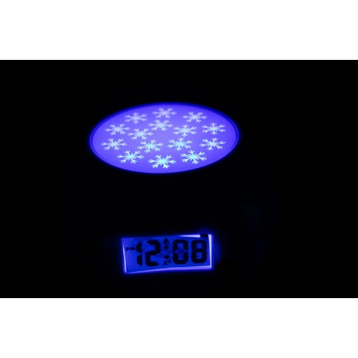 ساعة منبه ديزني فروزن للأطفال، شاشة LED زرقاء، عرض رقاقات الثلج - ديزني - Image 5