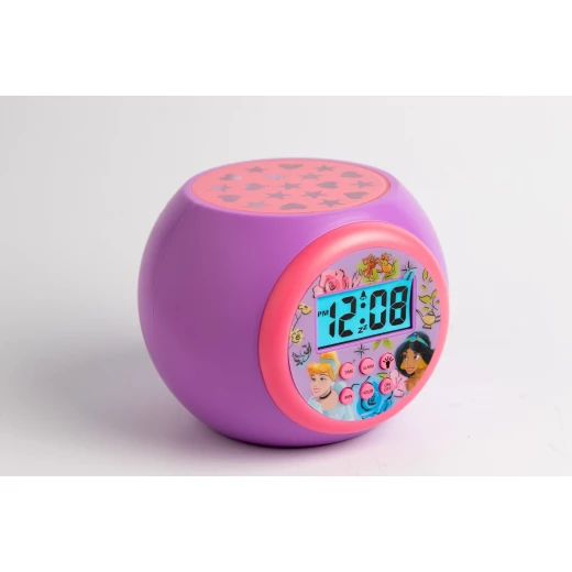 Disney Princess Projector Alarm Clock for Kids, Blue Backlight, Ceiling Projection - Disney - Image 3