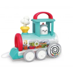 Hola Toys Pull Along Train Engine Red for Babies 6 Months Plus