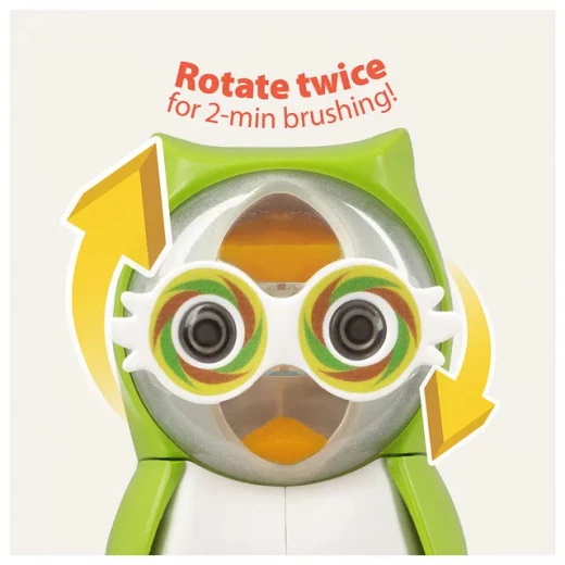Flipper Owl Toothbrush Cover Earthy Self Opening and Closing for Kids - Flipper - Image 5