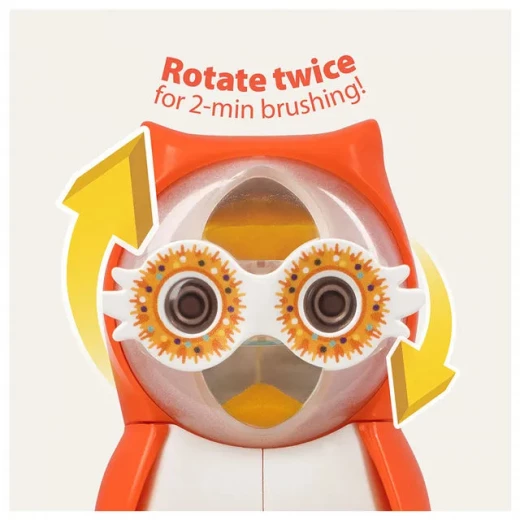 Flipper Owl Toothbrush Cover Self Opening and Closing for Kids, Hearty Design - Flipper - Image 4