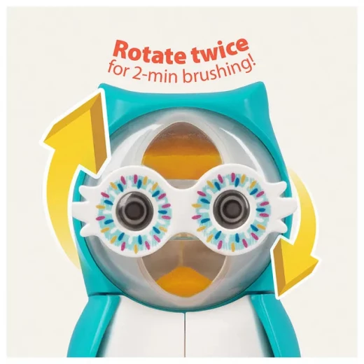 Flipper Owl Smarty Toothbrush Cover Self Opening and Closing for Kids and Adults - Flipper - Image 4