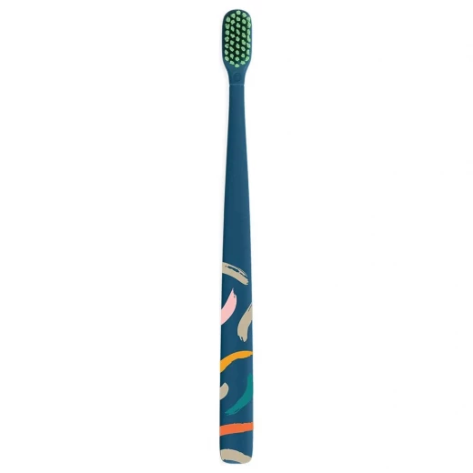 Flipper Twigo Adult Toothbrush Combo Pack Soft Bristles Ocean Blue and Protective Cover - Flipper twigo - Image 3