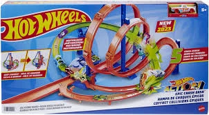 مجموعة لعب Hot Wheels Epic Crash Dash المثيرة: انطلق في مغامرات التصادم المثيرة! تتضمن مسارات إطلاق، مناطق تحطم، وسيارات بمقياس 1:64، مناسبة للأطفال بعمر 4 سنوات فما فوق. - HW (مترجمة) - Image 2