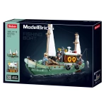 ModelBricks Fishing Boat Building Kit for Kids, 610 Pieces, Includes Detailed Instructions, Realistic Design, Perfect for Budding Builders, Great Gift Idea for Ages 6+ - Modelbricks
