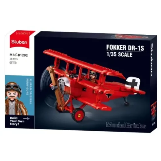 موديل بريكس فوكر DR 1S طائرة نموذج بمقياس 1/35، 281 قطعة