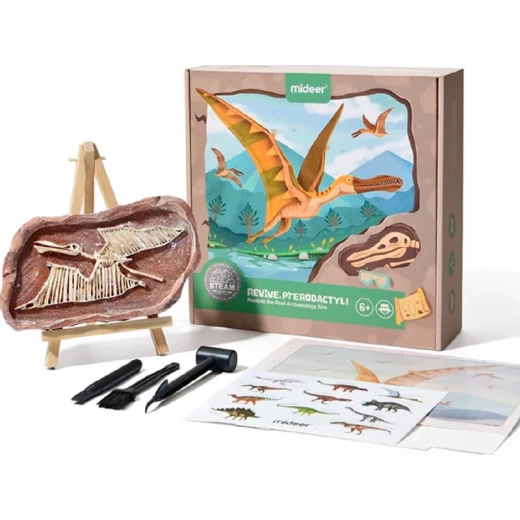 MiDeer STEAM Game Revive Pterosaur for Ages 6+ Educational Puzzle Game: Explore Prehistoric Times and Rebuild Ancient Creatures, Fun for Kids - MIDEER - Image 2