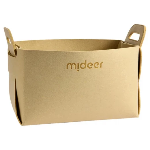 Mideer Toy Storage Bag Beige for Ages 3 and Up Large Capacity Durable Fabric Organizer for Toys and Games Easy to Carry and Store Perfect for Playroom or Bedroom 180 chars - MIDEER - Image 5