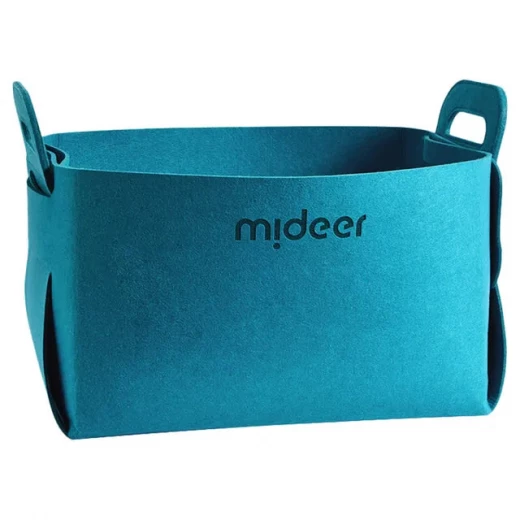 Mideer Toy Storage Bag Blue Designed for Ages 3+ Durable and Spacious Organizer Perfect for Children's Toys Featuring a Convenient Handle for Easy Transport 1 Bag Included - MIDEER - Image 2