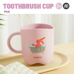Mideer Kids Taro Purple Toothbrush Cup Set for Children Age 2+ with Fun Design and Durable Construction Perfect for Daily Oral Hygiene Training