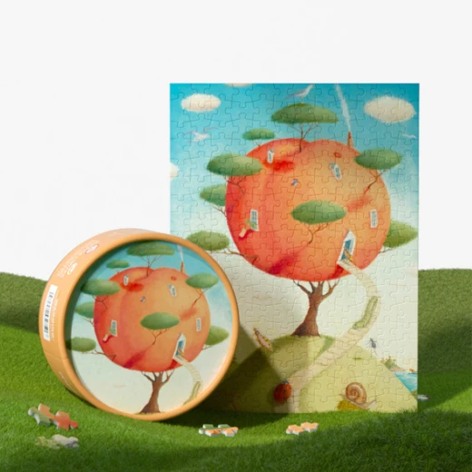 Mideer Pocket Series Puzzle Peach is Paradise - 216 Pieces - Age 8+ - MIDEER - Image 3