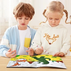 كتاب رسم وتلوين ميدير للأطفال الصغار ورق ذو حبيبات دقيقة لعمر 3 سنوات فما فوق متعة وأنشطة إبداعية مثالية للتلوين والرسم تطوير المهارات الحركية الدقيقة 100+ صفحة