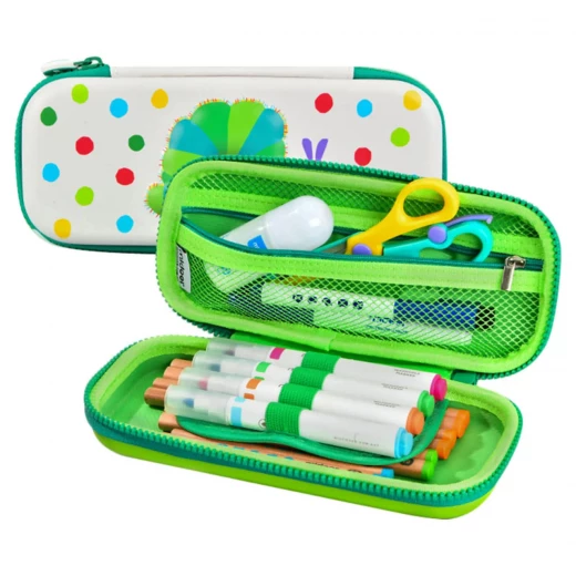 Mideer The Very Hungry Caterpillar Pencil Case for Kids Age 3 and Up, Durable & Spacious Design for School Supplies and Stationery, Featuring Beloved Caterpillar Illustration - MIDEER - Image 2