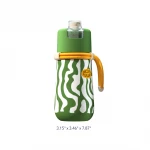 Mideer Portable Spray Cup Ocean Green for Ages 3 and Up, Leak Proof, Easy to Clean, Perfect for Outdoor Activities, Convenient 300ml Capacity, Ideal for Kids - MIDEER