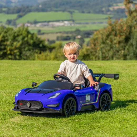 سيارة مازيراتي MC20 GT2 كهربائية للركوب 24 فولت زرقاء بجهاز تحكم عن بعد - مازيراتي - Image 5