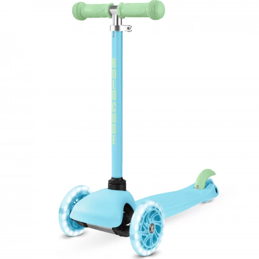 Bold Cube Teeny Kids Scooter Three Wheel Lean to Steer Blue 3 to 6 Years - Bold cube - Image 4