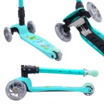 Bold Cube Teeny Three Wheel Scooter Ocean Aqua for Kids 3-8 Years Old - Bold cube