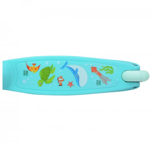 Bold Cube Teeny Three Wheel Scooter Ocean Aqua for Kids 3-8 Years Old - Bold cube - Image 3