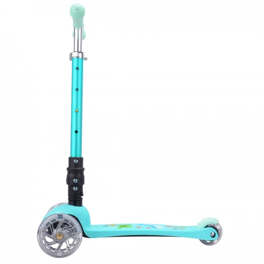 Bold Cube Teeny Three Wheel Scooter Ocean Aqua for Kids 3-8 Years Old - Bold cube - Image 8