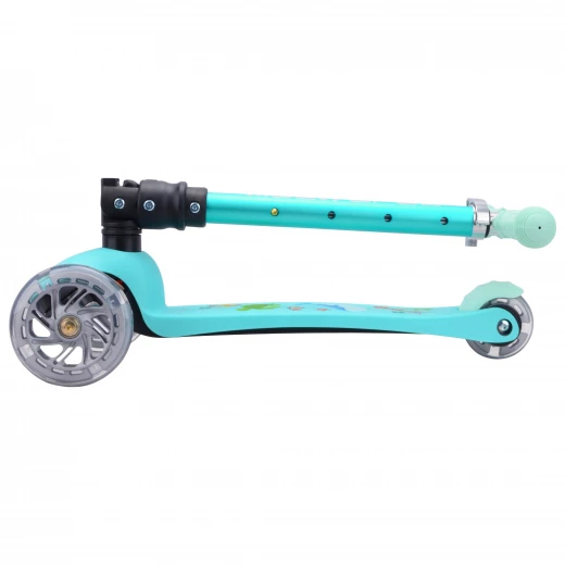 Bold Cube Teeny Three Wheel Scooter Ocean Aqua for Kids 3-8 Years Old - Bold cube - Image 9