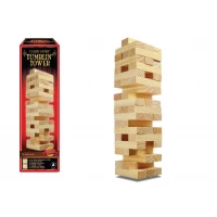 Ambassador Classic Games Tumblin’ Tower: The Classic Block Stacking Game for All Ages, Enhancing Hand-Eye Coordination, Strategic Thinking, & Focus. Recommended for Ages 6+.