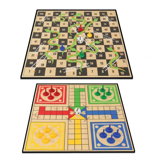 Ambassador Classic 2 in 1 Ludo and Snakes & Ladders Board Game Set for Family Fun - Ambassador - Image 4
