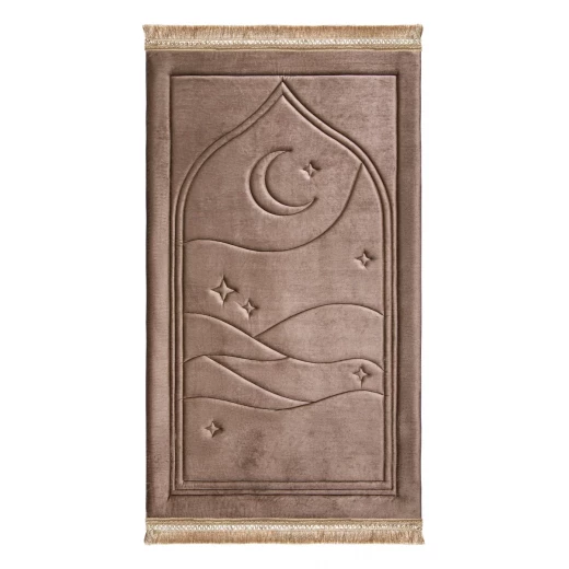 سجادة صلاة كابيتون بتصميم عصري من أوربان رغز بلون توب داست مخملية فاخرة 128x72 سم سجادة صلاة كابيتون بتصميم عصري من أوربان رغز بلون توب داست مخملية فاخرة 128x72 سم