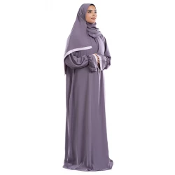 أردني روغز بيرلا كريب ملابس صلاة إسلامية قطعة واحدة مقاس واحد تغطية كاملة قماش يسمح بالتهوية
