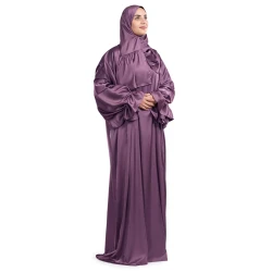 Urban Rugs Mauve Satin Islamic Prayer Wear