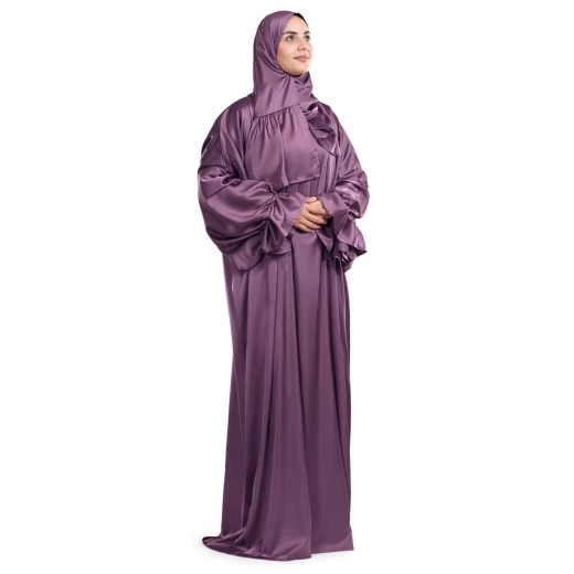 Urban Rugs Mauve Satin Islamic Prayer Wear Urban Rugs Mauve Satin Islamic Prayer Wear