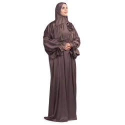 Urban Rugs Mocha Satin Islamic Prayer Wear – Olive