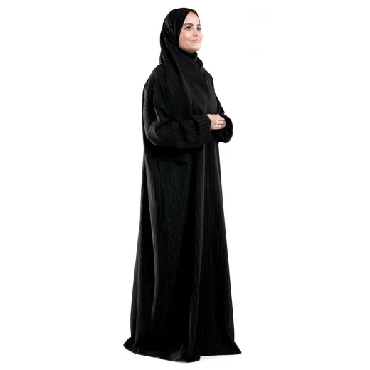 ملابس الصلاة الإسلامية ميدنايت قطعة واحدة بتغطية كاملة من أوربان روجز بنسيج كروشيه ناعم للنساء ملابس الصلاة الإسلامية ميدنايت قطعة واحدة بتغطية كاملة من أوربان روجز بنسيج كروشيه ناعم للنساء