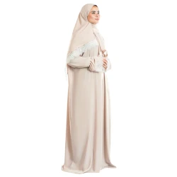 Urban Rugs Ivory Lace Islamic Prayer Wear