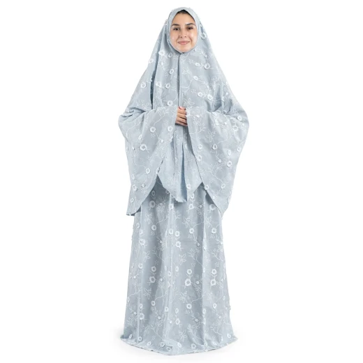 Urban Rugs Sky Blue Fleur de Rêve Islamic Prayer Wear - Urban Rugs - Image 2