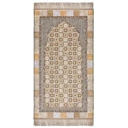 Urban Rugs Brownish Croshet Medical Prayer Mat